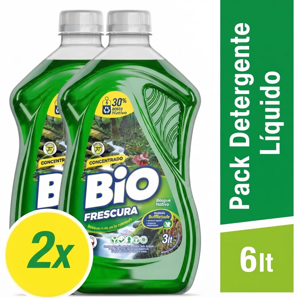 Pack Detergente líquido Bio Frescura Bosque Nativo