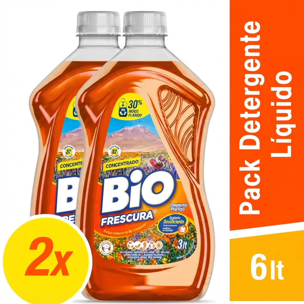 Pack Detergente Líquido Bio Frescura Desierto 6 Litros