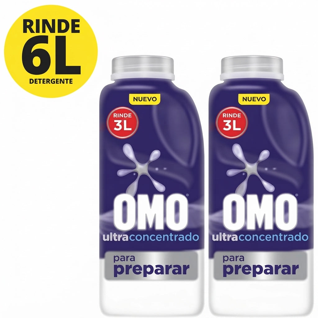 Pack Detergente Omo para Diluir 6 Litros